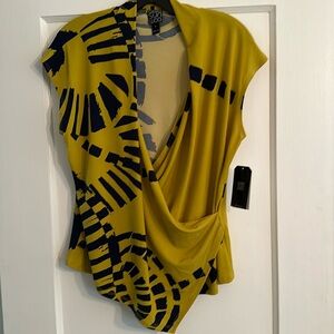 Ciara sun woo mock wrap top L